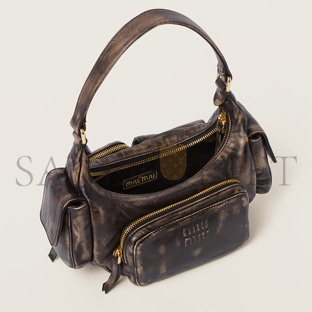 MIU MIU NAPPA LEATHER POCKET BAG 5BC146 (21*12*6cm) MIU MIU NAPPA LEATHER POCKET BAG 5BC146 (21*12*6cm)